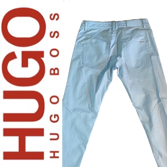 HUGO Hugo Boss light blue cotton pants - Picture 2 of 8